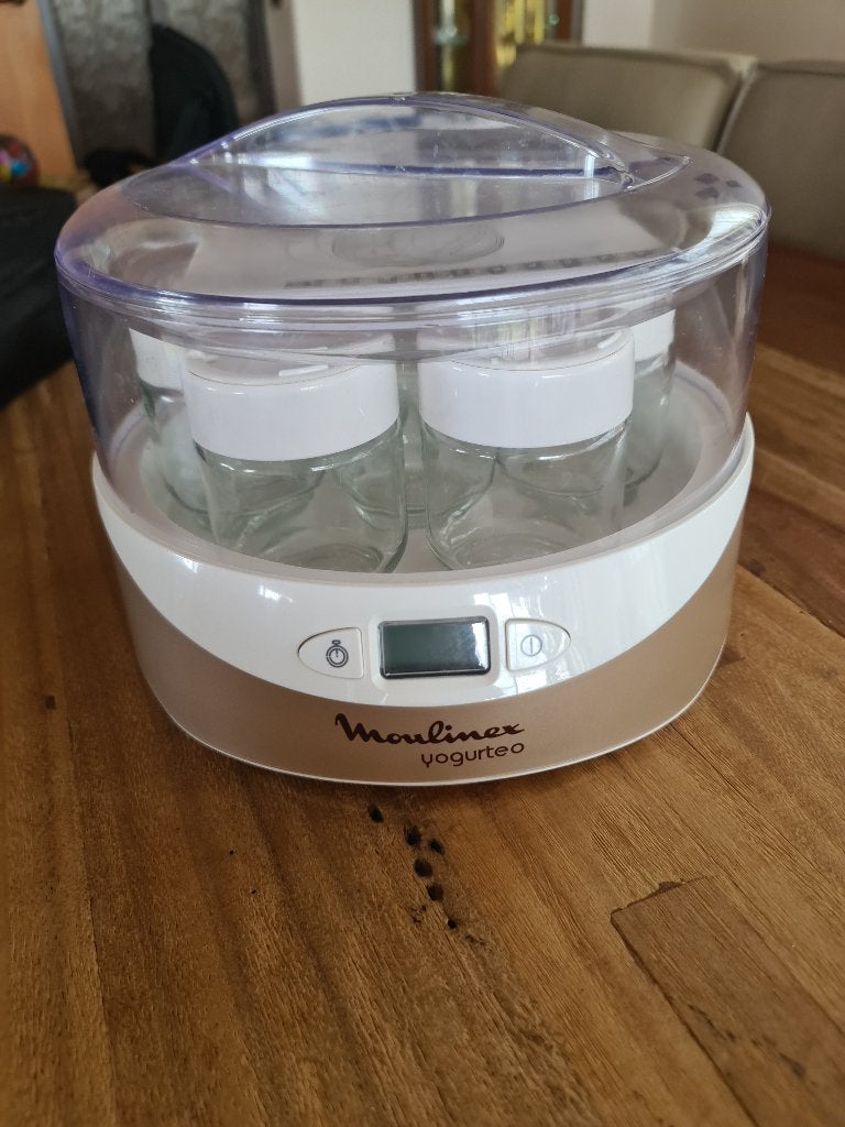 Moulinex yoghurtmaker, Ophalen, Overige typen, Zo goed als nieuw, Wit