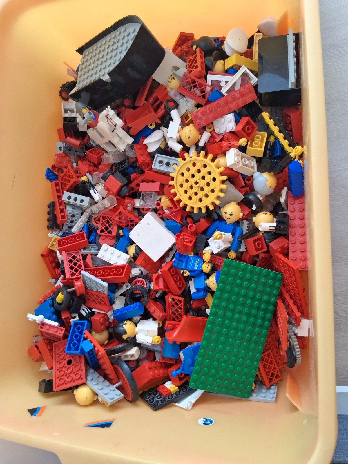 Bak met 2kg jaren 70/80 Lego, Ophalen of Verzenden