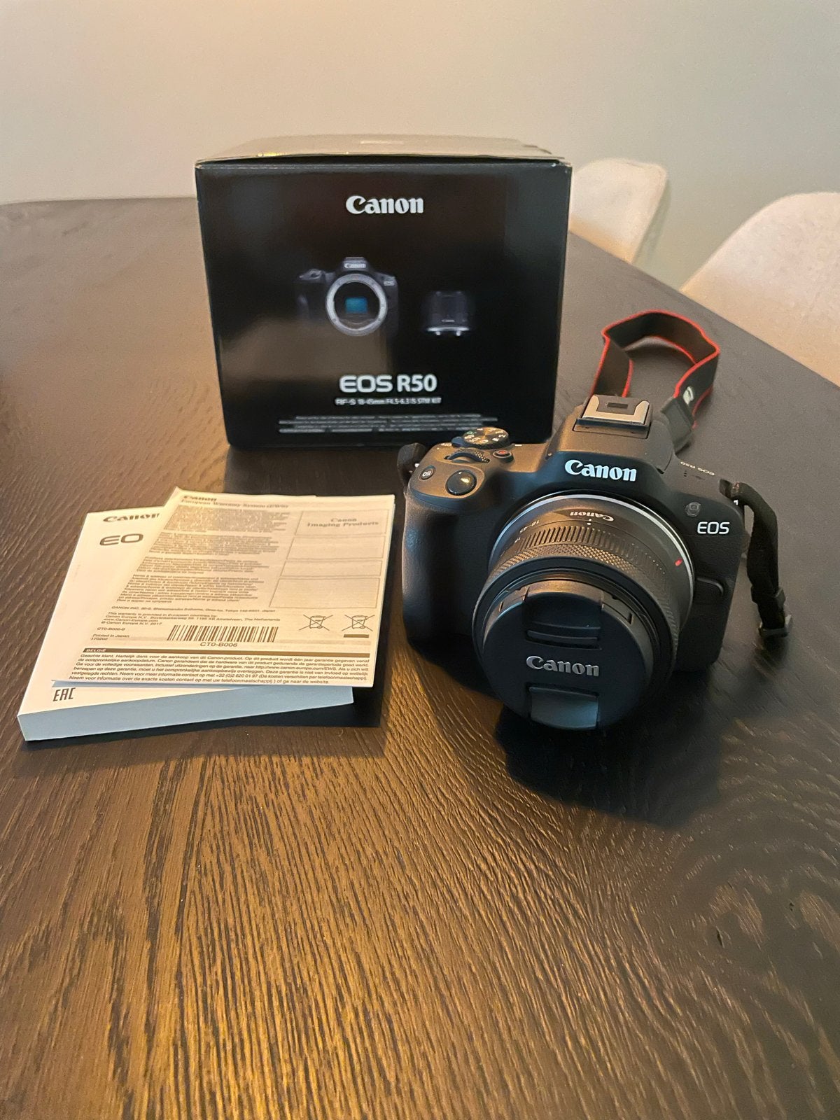 Canon EOS R50 systeemcamera met accessoires, Audio, Tv en Foto, Fotocamera's Digitaal, Spiegelreflex, Canon, Ophalen of Verzenden