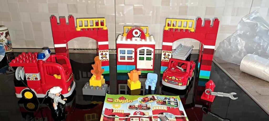 Lego Duplo Brandweerkazerne met voertuigen en figuren, Kinderen en Baby's, Speelgoed | Duplo en Lego, Ophalen of Verzenden, Duplo