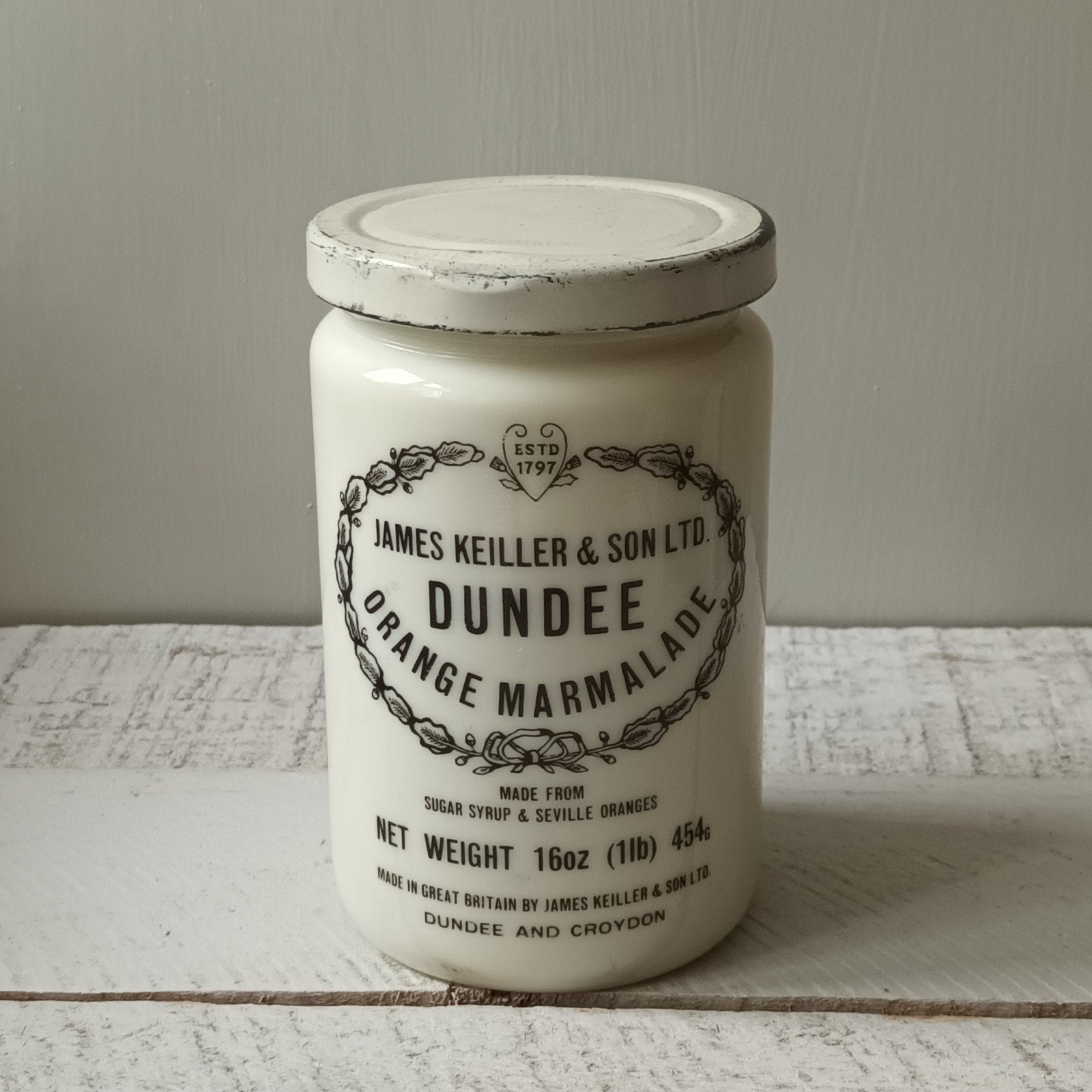 vintage James Keiller & Son Dundee Orange Marmalade pot, Ophalen of Verzenden