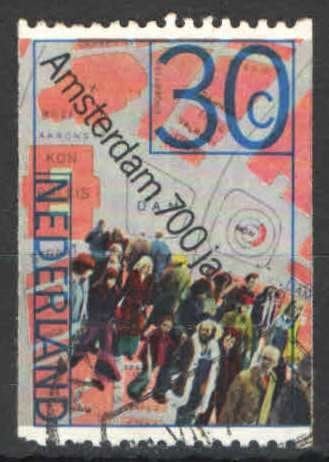 Nederland NVPH nr 1064A gestempeld Amsterdam 700 jaar 1975, Postzegels en Munten, Ophalen of Verzenden, Na 1940, Gestempeld