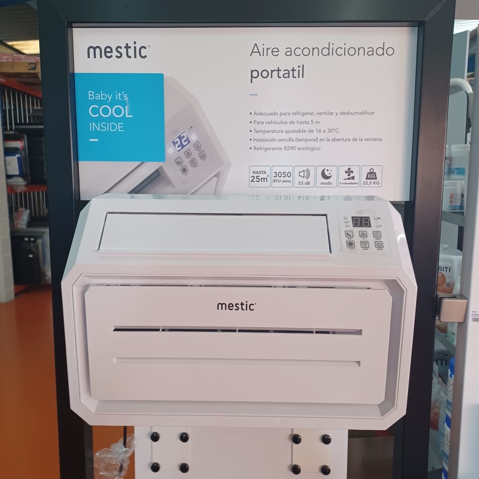 Mestic Split Airconditioning voor Caravan/Camper (gebruikt), Caravans en Kamperen, Ophalen, Gebruikt