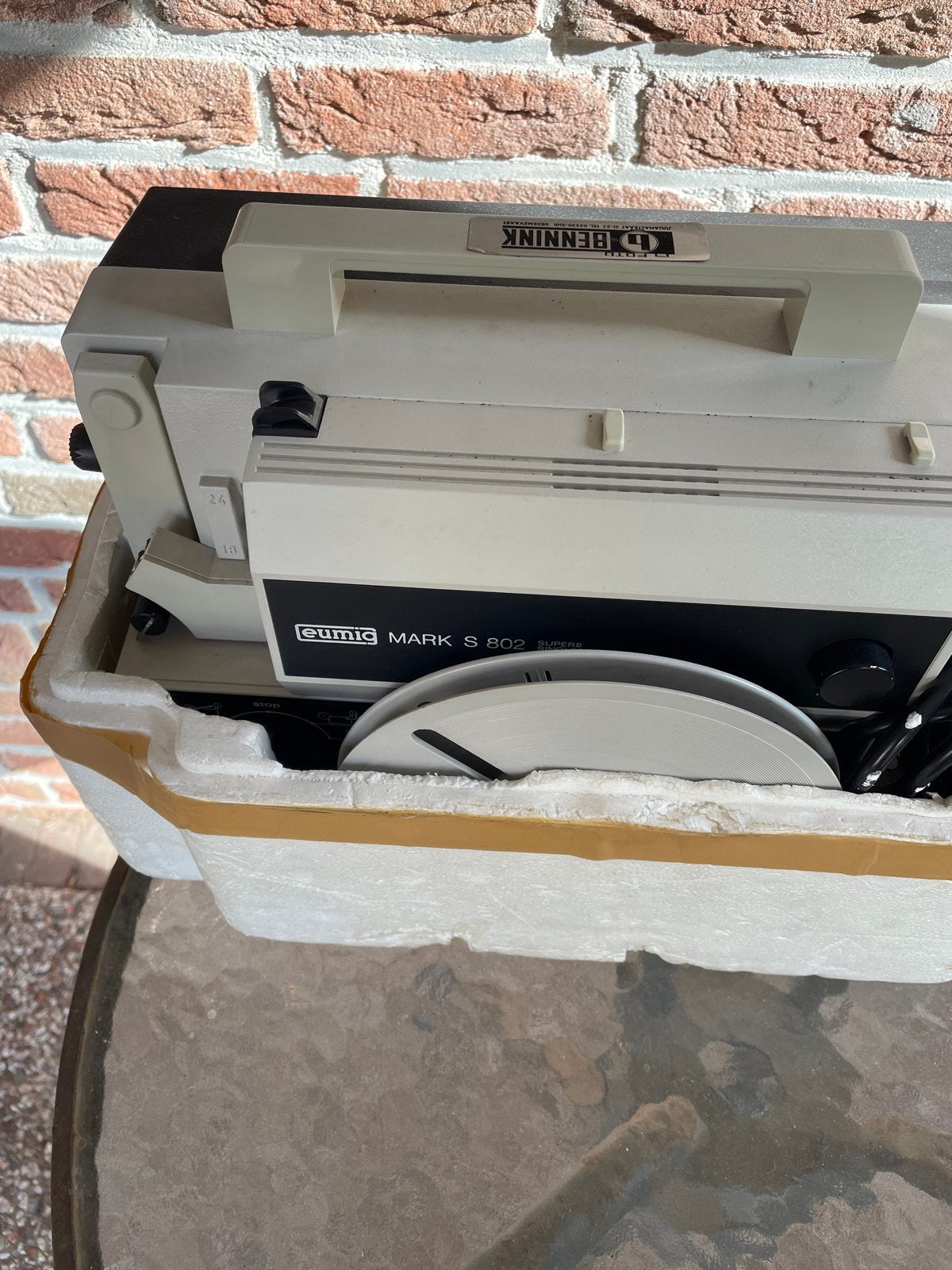Vintage Philips Platenspeler met Koffer en Externe Speaker, Ophalen, Gebruikt, Platenspeler, Philips