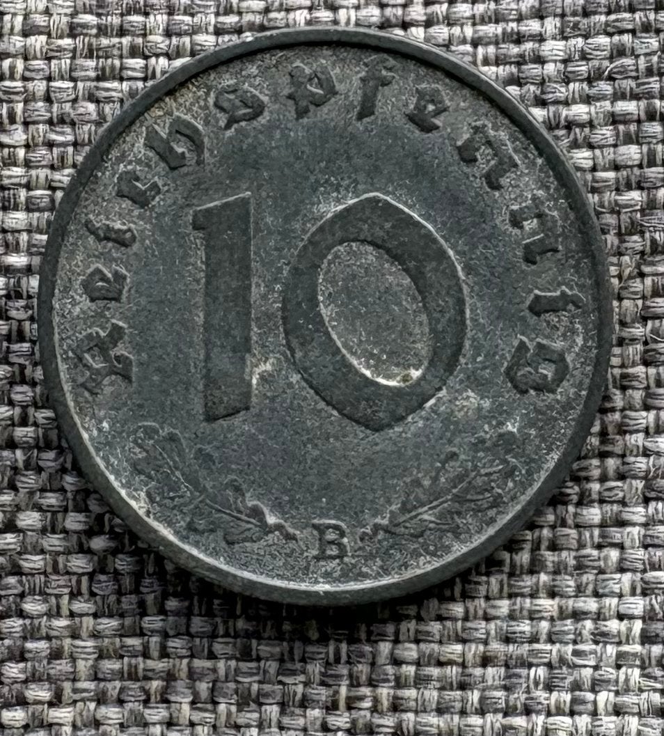 10 Reichspfennig 1944 B - Duitsland WOII munt, Ophalen of Verzenden, Duitsland, Losse munt