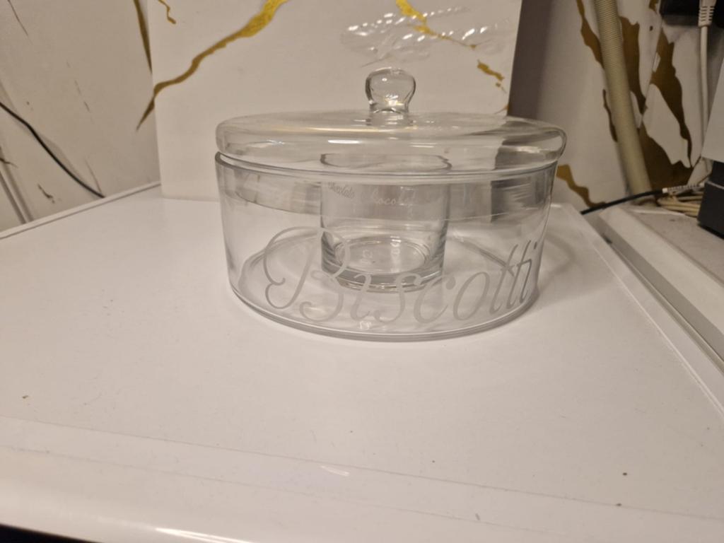 Riviera Maison Biscotti, Ophalen, Overige stijlen, Glas, Schaal of Schalen