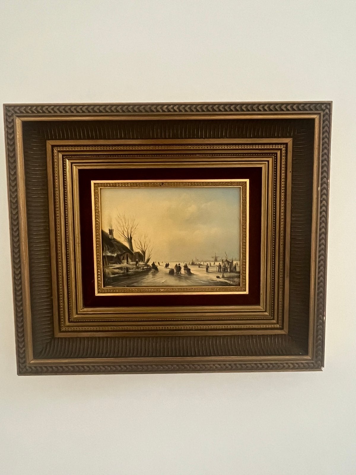 Schilderijtje Hollandse school 20e eeuw, Antiek en Kunst, Ophalen of Verzenden