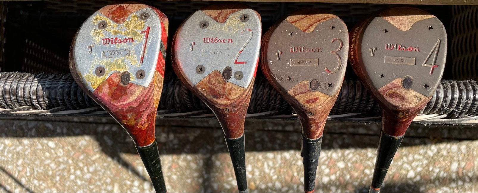 Houten golfclubs (1, 2, 3 en 4), Ophalen of Verzenden, Gebruikt, Club, Overige merken