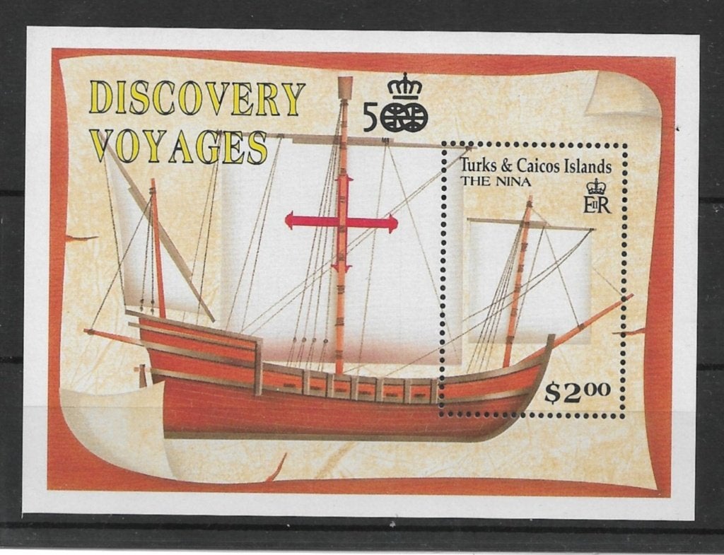 TURKS & CAICOS ISLANDS. Mi. B 97  Schepen, Ophalen of Verzenden, Postfris