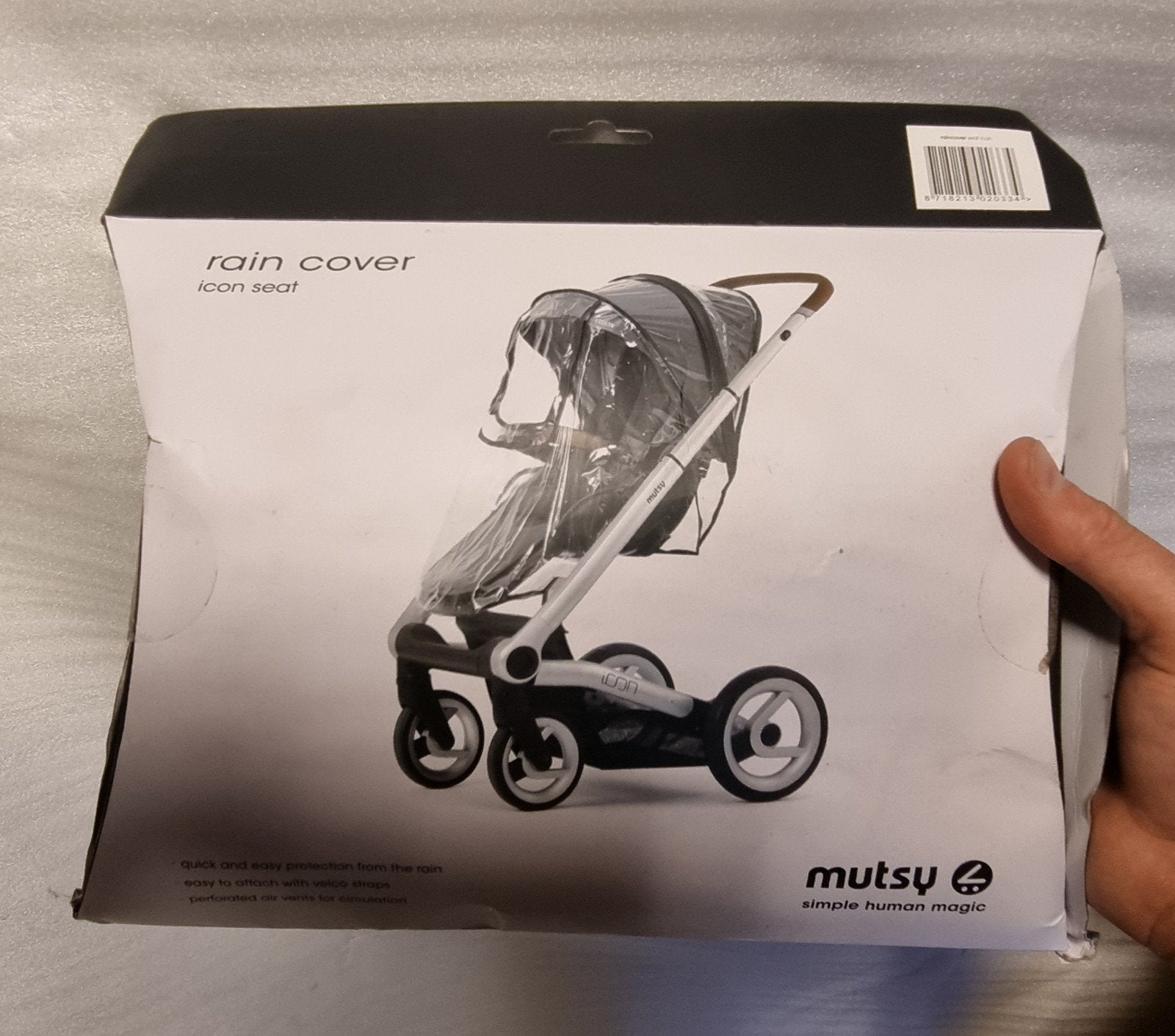 Mutsy Icon Regenhoes voor kinderwagen, Kinderen en Baby's, Kinderwagens en Combinaties, Ophalen of Verzenden, Nieuw, Kinderwagen