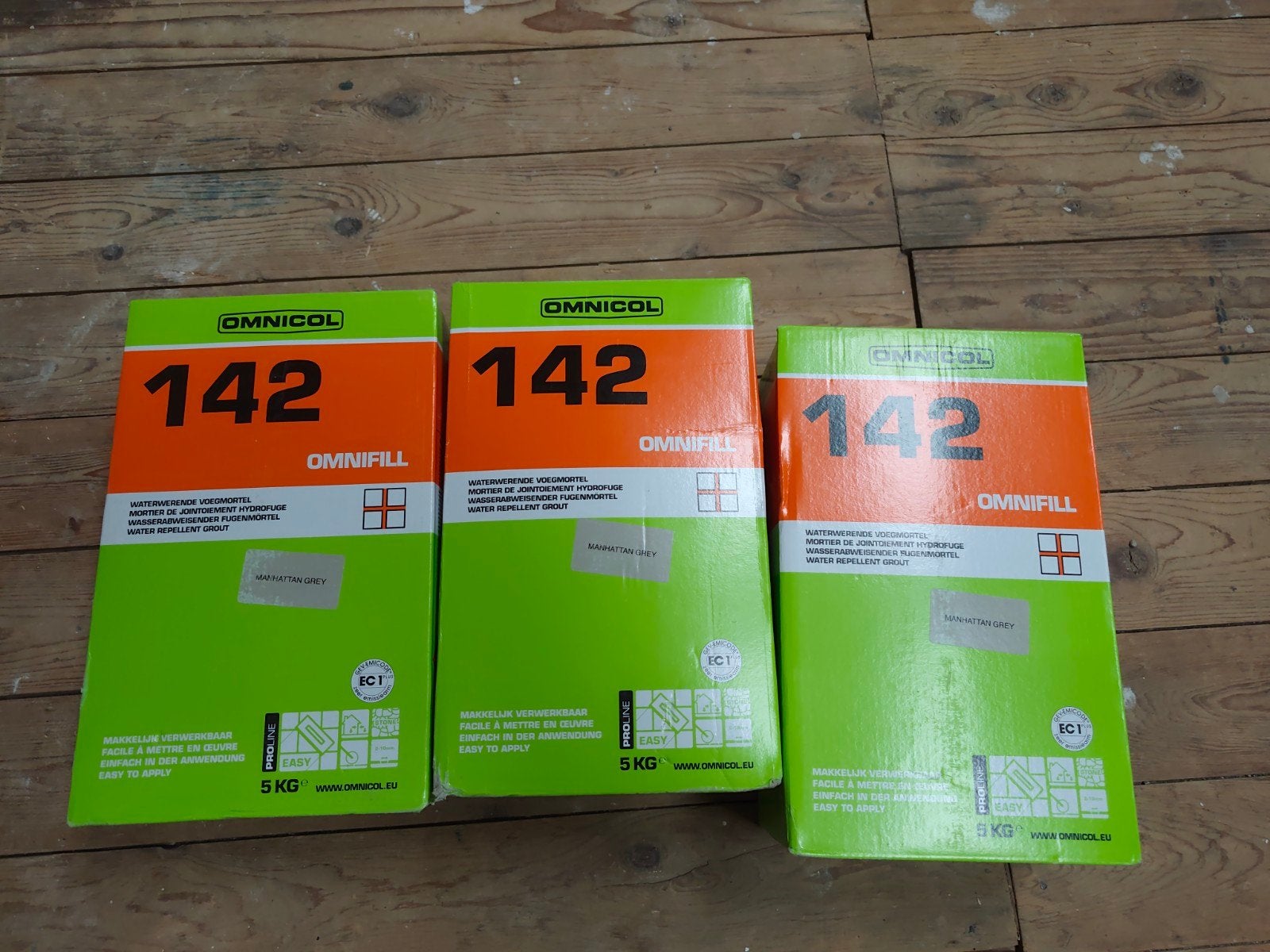 Omnicol Omnifill 142 Voegmiddel Manhattan Grijs - 3x 5kg (15, Ophalen of Verzenden, Nieuw, Overige typen