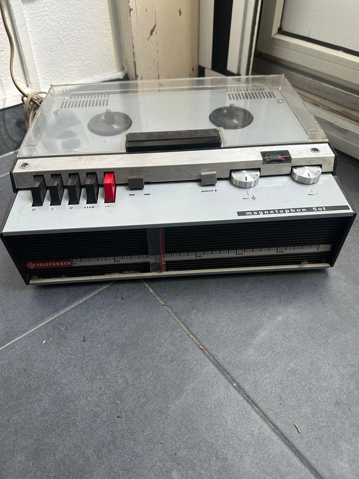 Telefunken Magnetophon 501 Bandrecorder met stofkap, Ophalen of Verzenden, Bandrecorder, Met stofkap