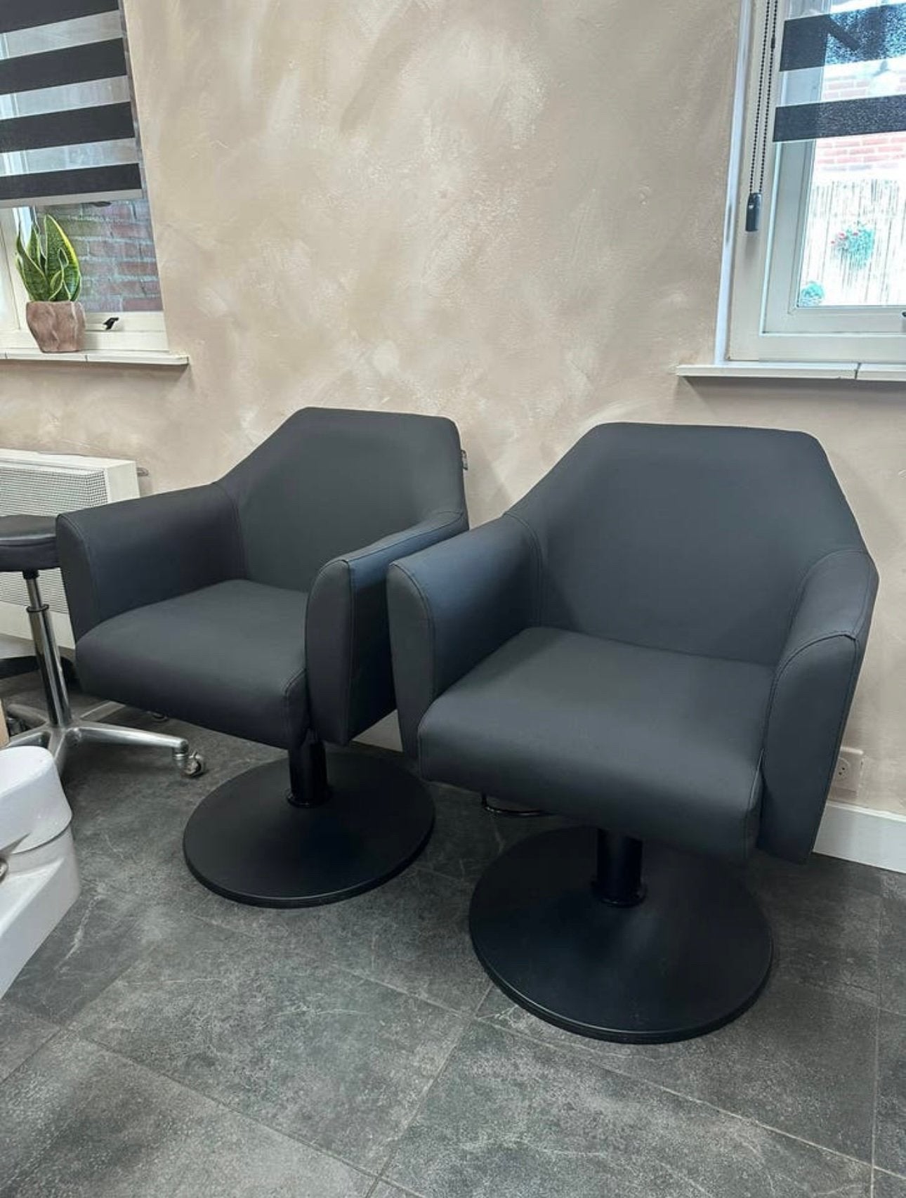 Kappersstoelen kappersstoel, Huis en Inrichting, Stoelen, Ophalen, Nieuw, Zwart, Twee