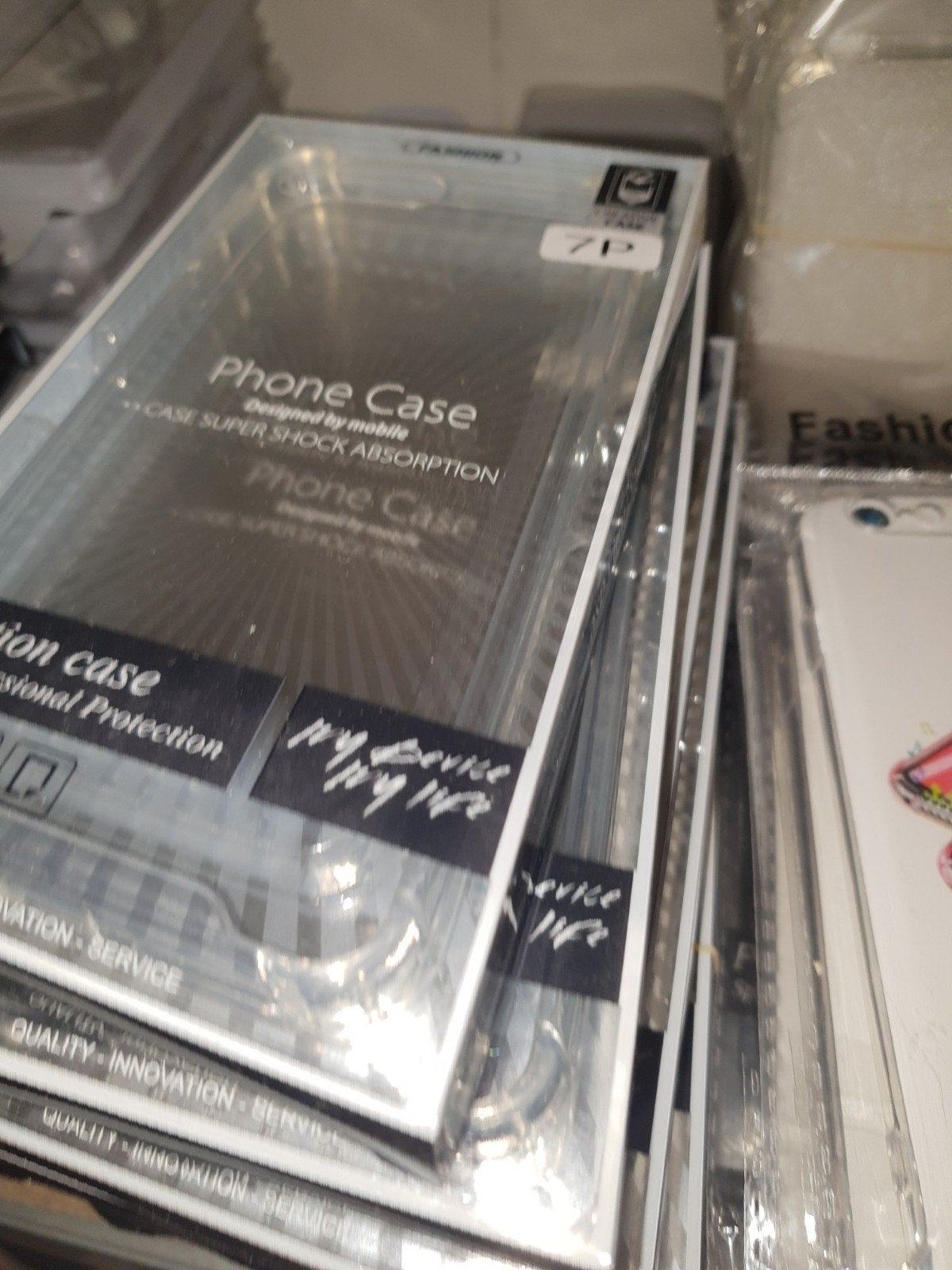 Transparant iPhone 7 Plus hoesje - Schokbestendig, Telecommunicatie, Kunststof, IPhone 7 Plus, Schokbestendig, Nieuw