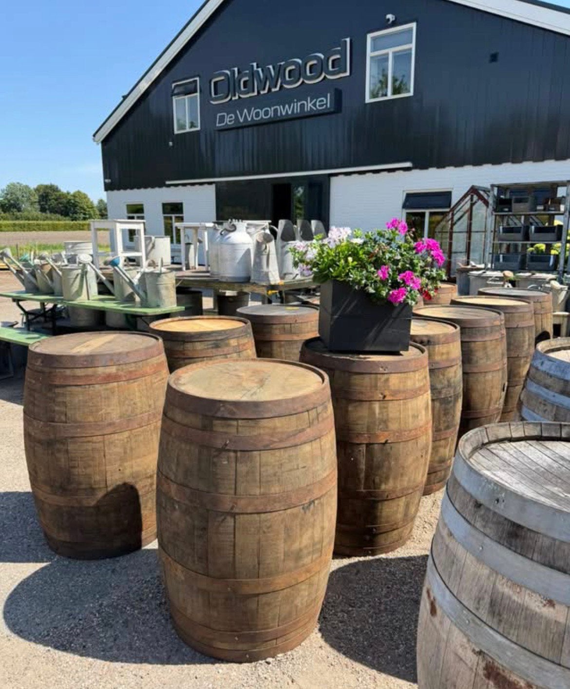 Regenton whiskyvat, 150 liter of meer, Ophalen, Zo goed als nieuw, Hout