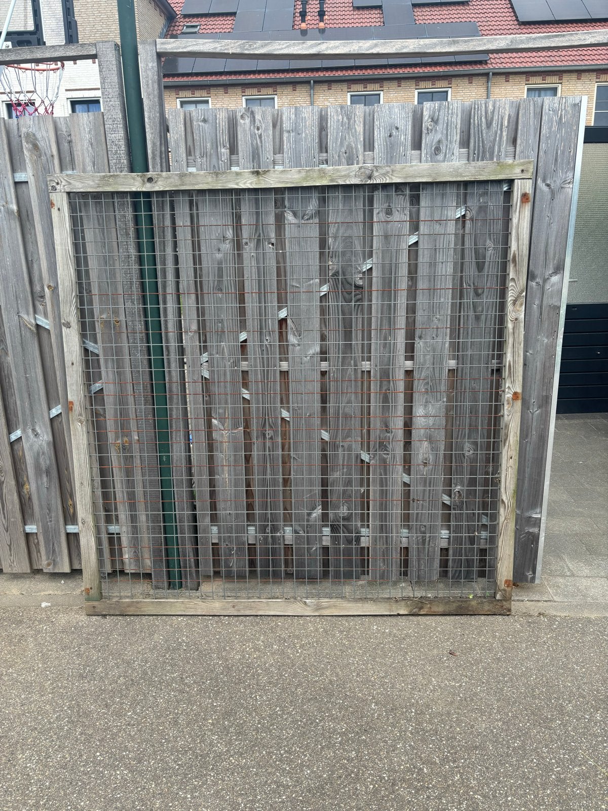 Houten hekwerk met gaas, diverse afmetingen, Ophalen, Minder dan 3 meter, Hout, 1 tot 2 meter