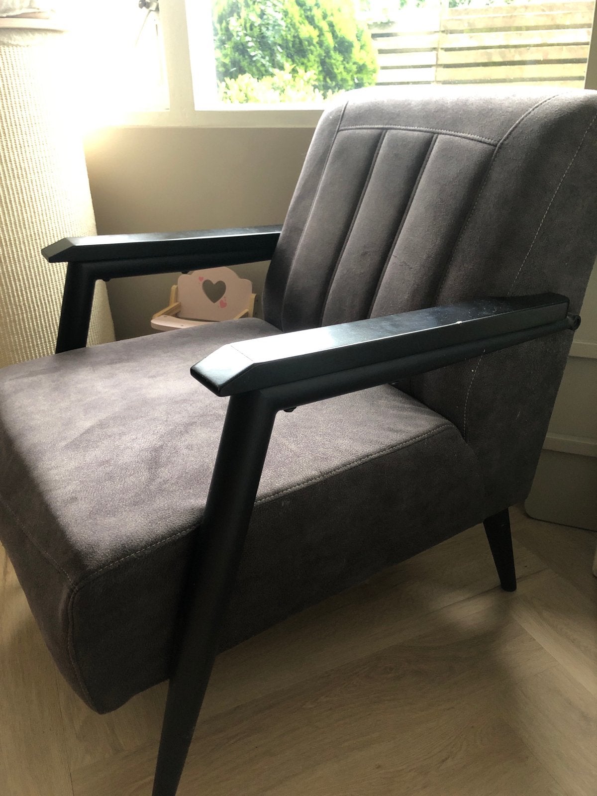 Comfortabele Troubadour Stoel - Amstelveen, Huis en Inrichting, Stoelen, Ophalen, Gebruikt, Eén, Stof
