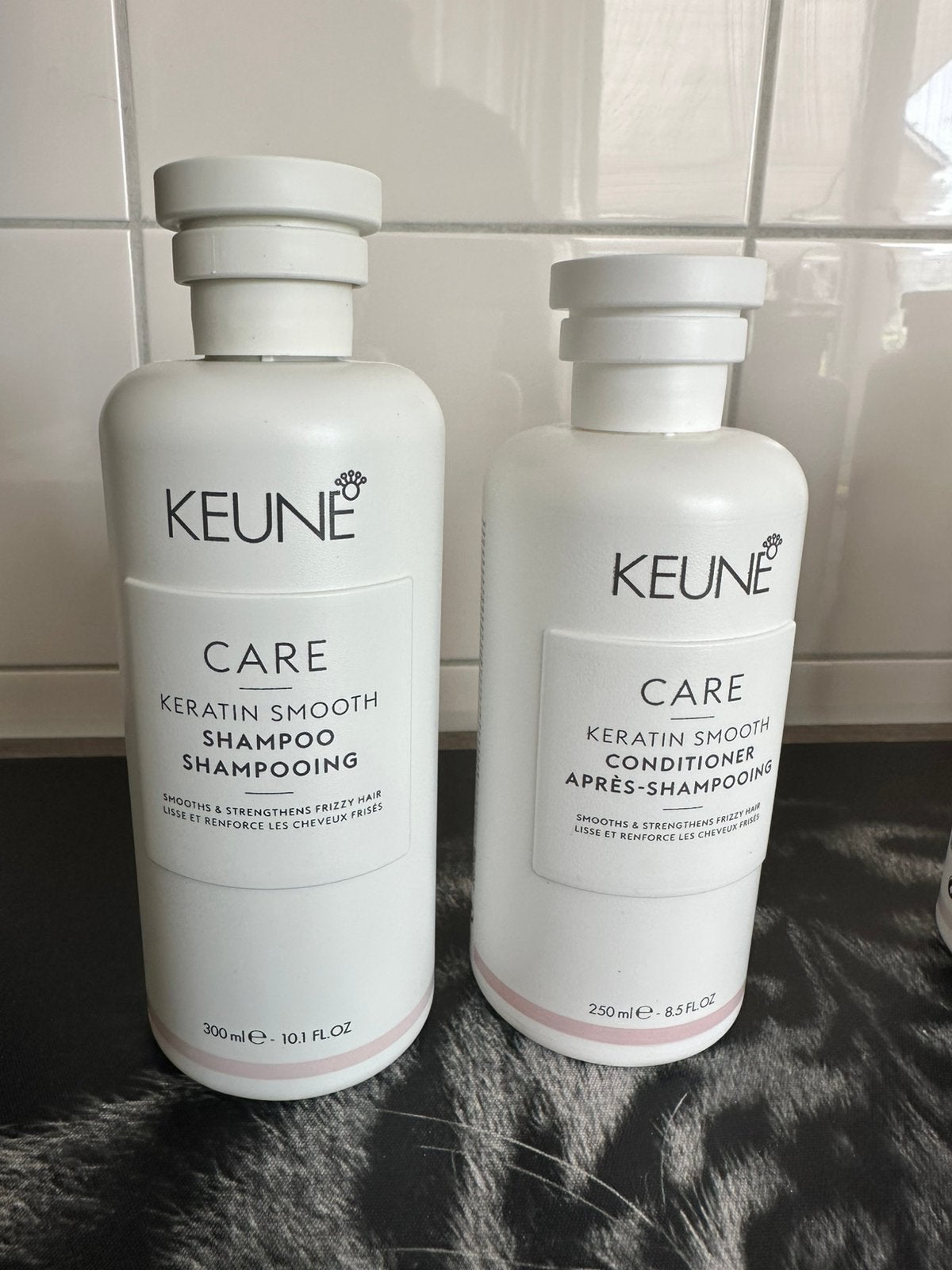 Keune Keratin Smooth shampoo + conditioner, Ophalen of Verzenden, Zo goed als nieuw, Shampoo of Conditioner