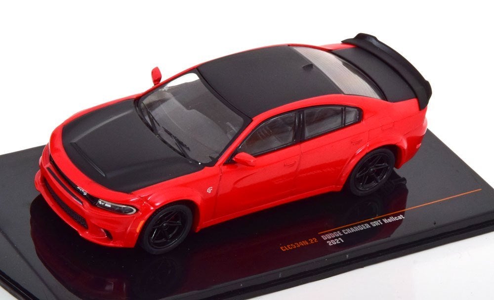 Dodge Charger SRT Hellcat 2021 Rood / Zwart 1:43 Ixo Models, Overige merken, Tschuiten@hotmail.com, Duitsland, Auto
