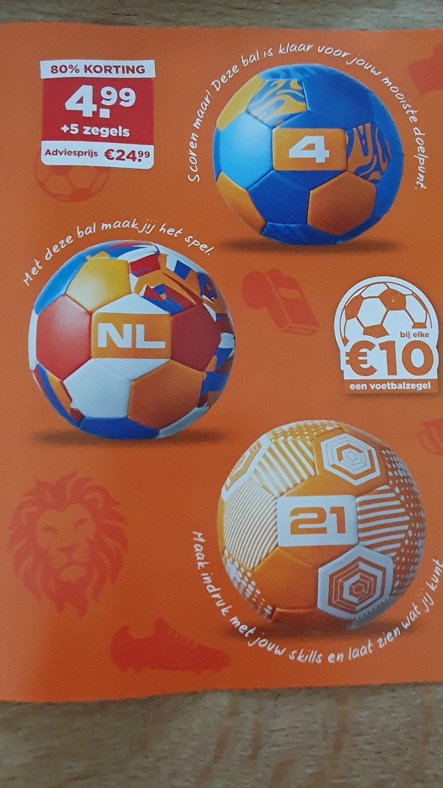 Wk bal plus, zegelactie 5 volle kaarten in 1 koop., Plus, Ophalen
