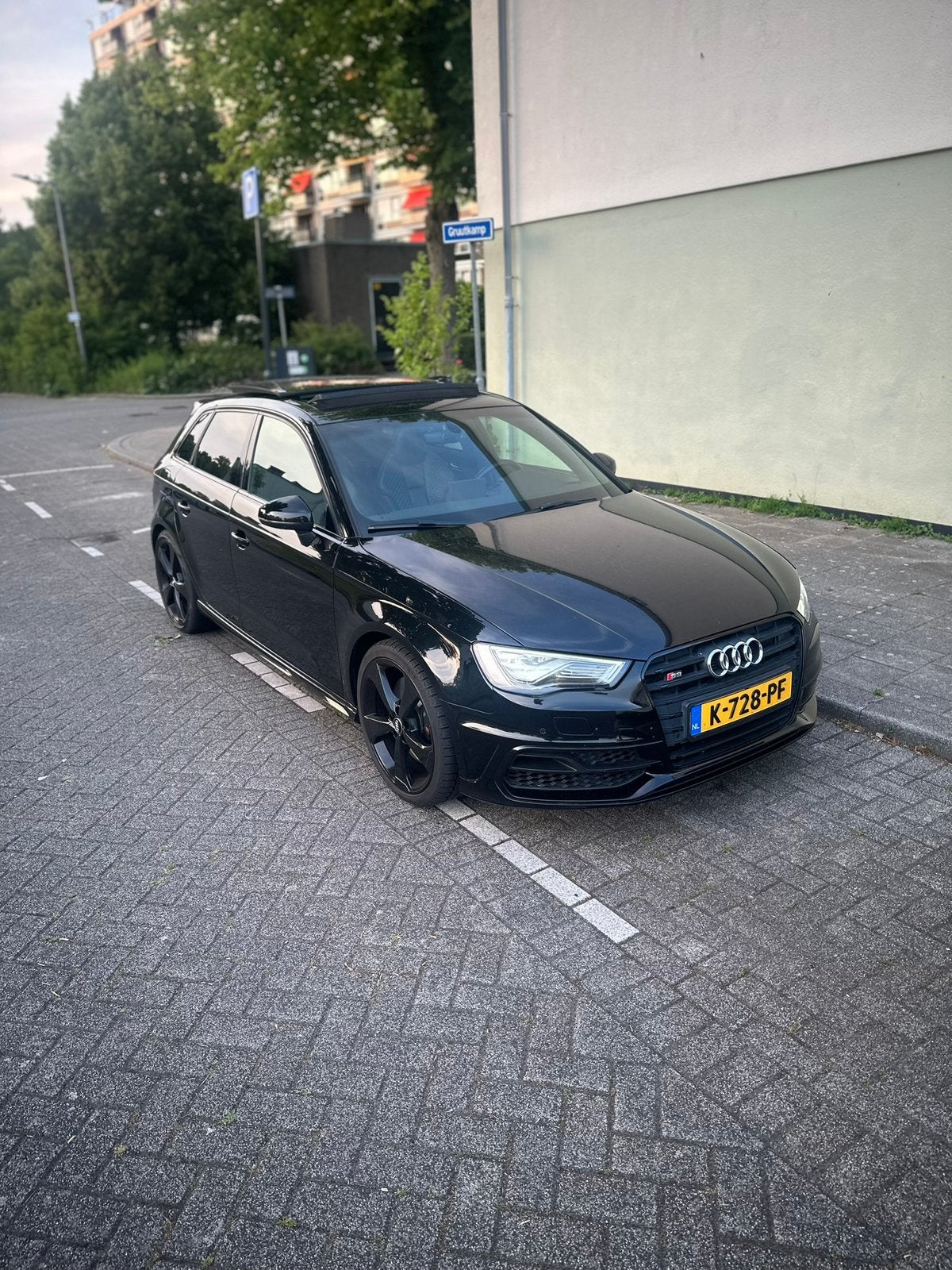 Audi S3 2.0 Tfsi 221KW Sportback Quattro 2016 Zwart, Auto's, Automaat, S3, 4 cilinders, 1984 cc
