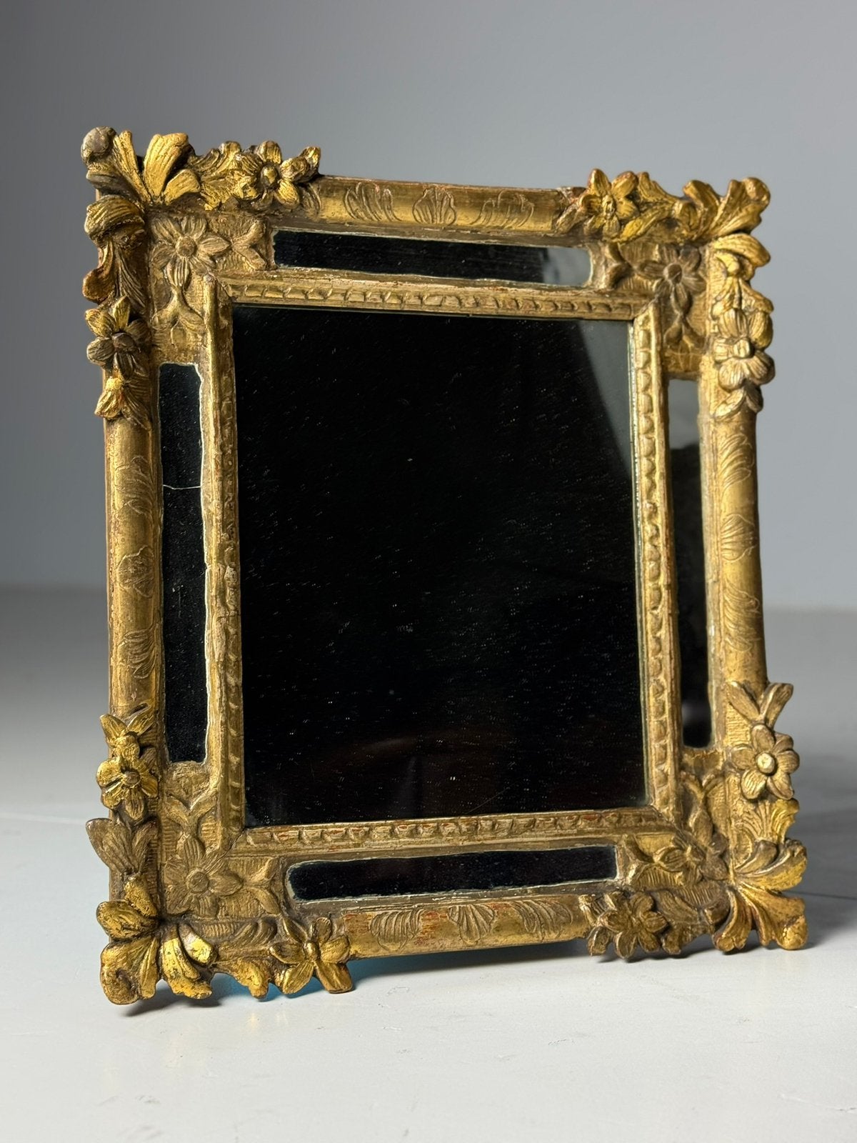 Franse spiegel Louis XV 18e eeuw, Antiek en Kunst, Ophalen of Verzenden, Rechthoekig, Minder dan 50 cm