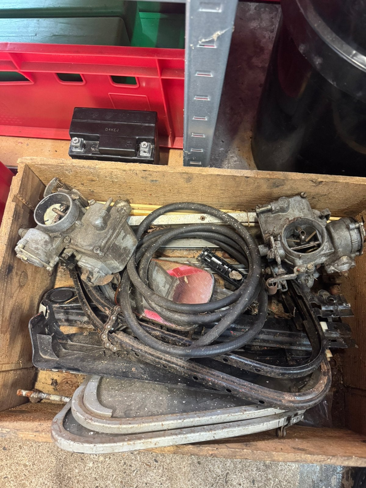 Vw kever onderdelen kistje vol, Ophalen, Gebruikt, Volkswagen