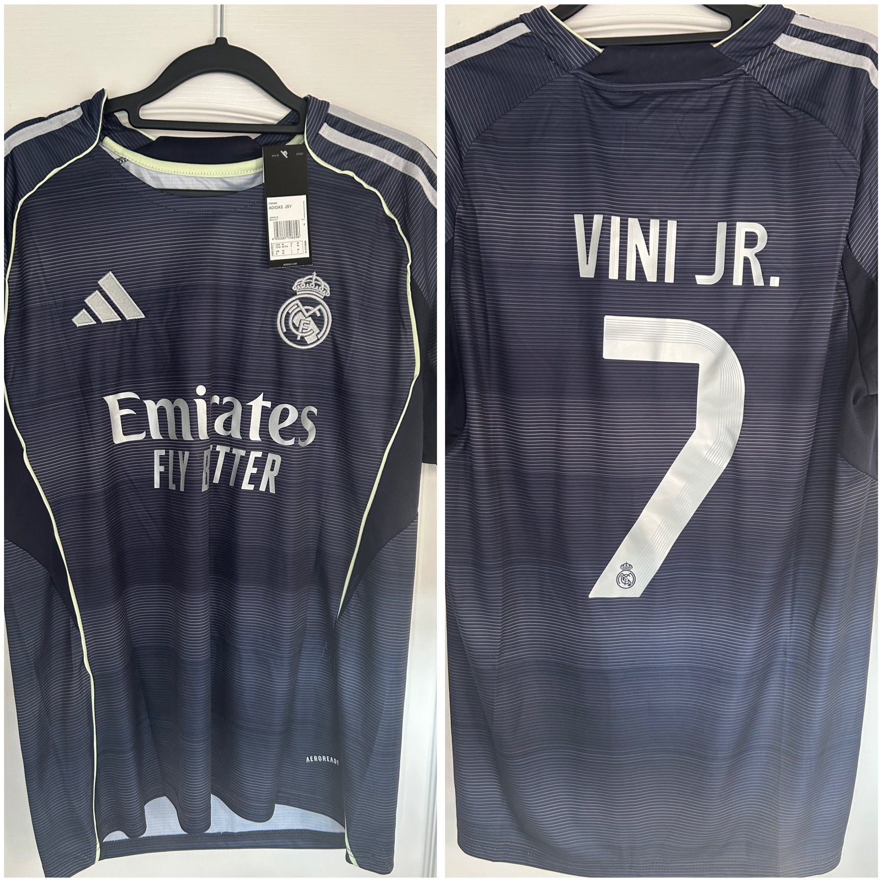 Real Madrid Uitshirt Vini Jr. #7 Maat M, Maat M, Ophalen of Verzenden, Zo goed als nieuw, Shirt