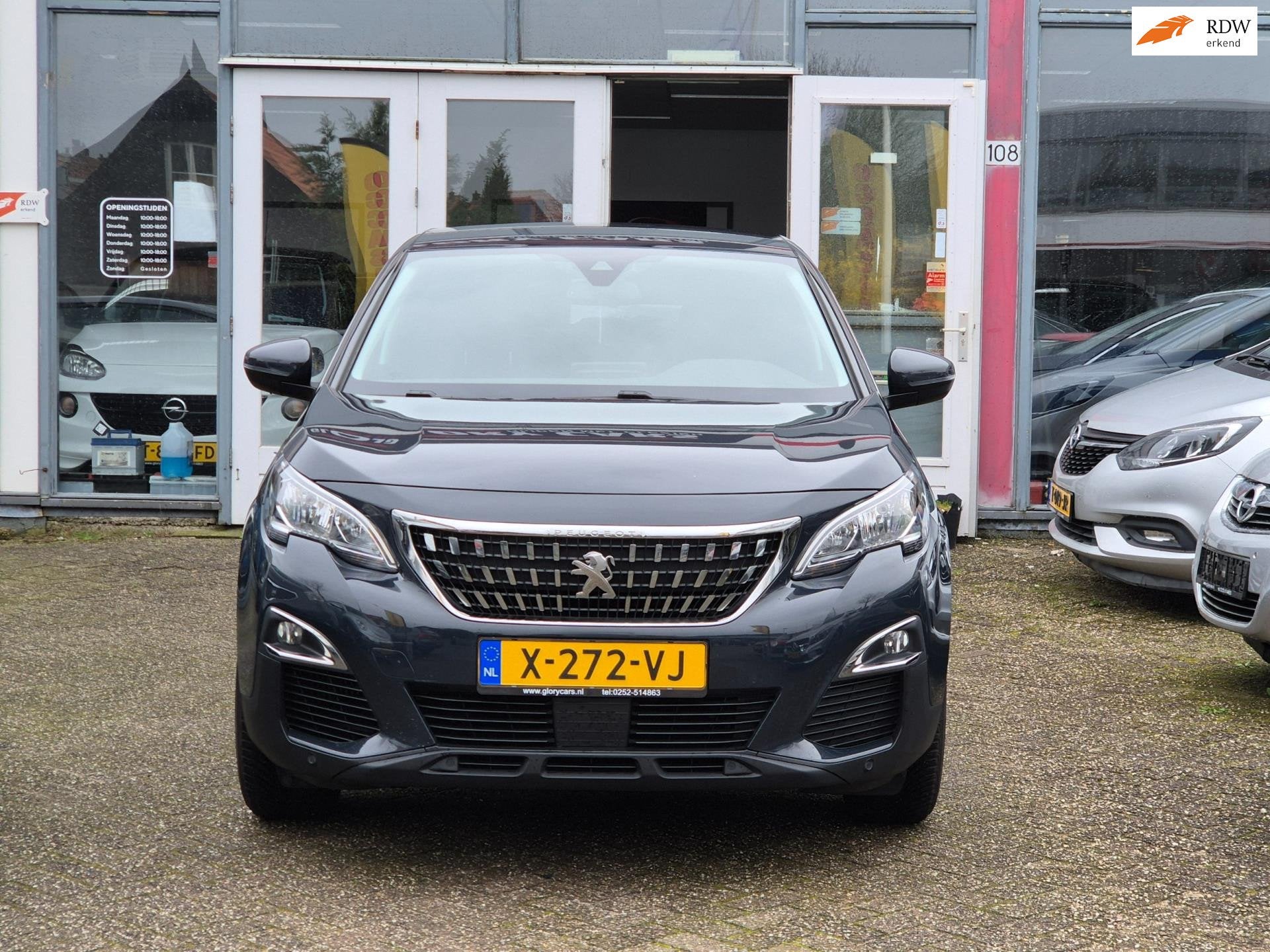 Peugeot 3008 1.2 PureTech Allure, Stof, Gebruikt, Blauw, Bedrijf