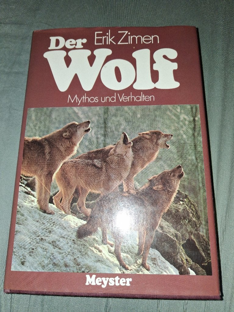 Der Wolf Mythos und verhalten Wolvengedrag, Gelezen, Ophalen of Verzenden, Overige diersoorten, Erik Zimen