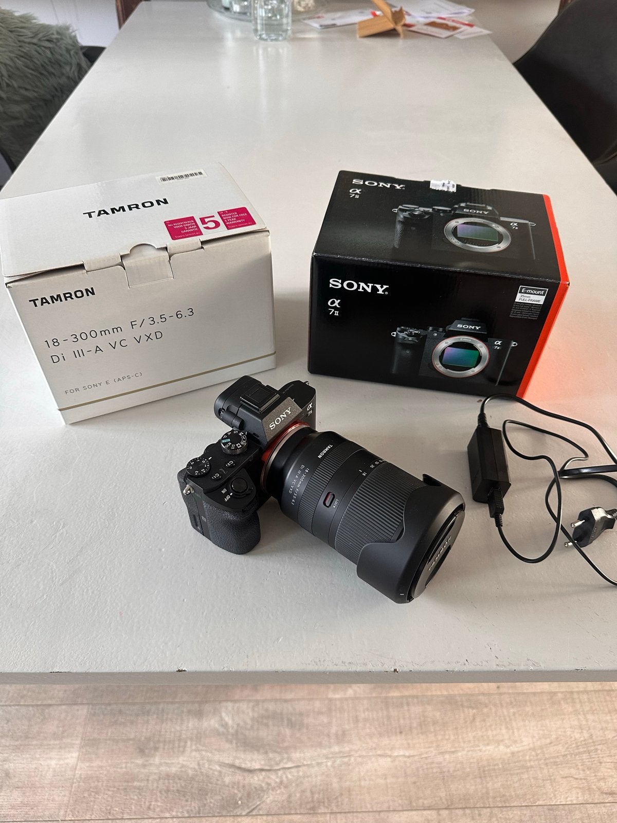 Sony A7 II 1200 clicks met Tamron 18-300mm F/3.5-6.3 lens, Ophalen, Beeldstabilisatie, Zo goed als nieuw, Accu