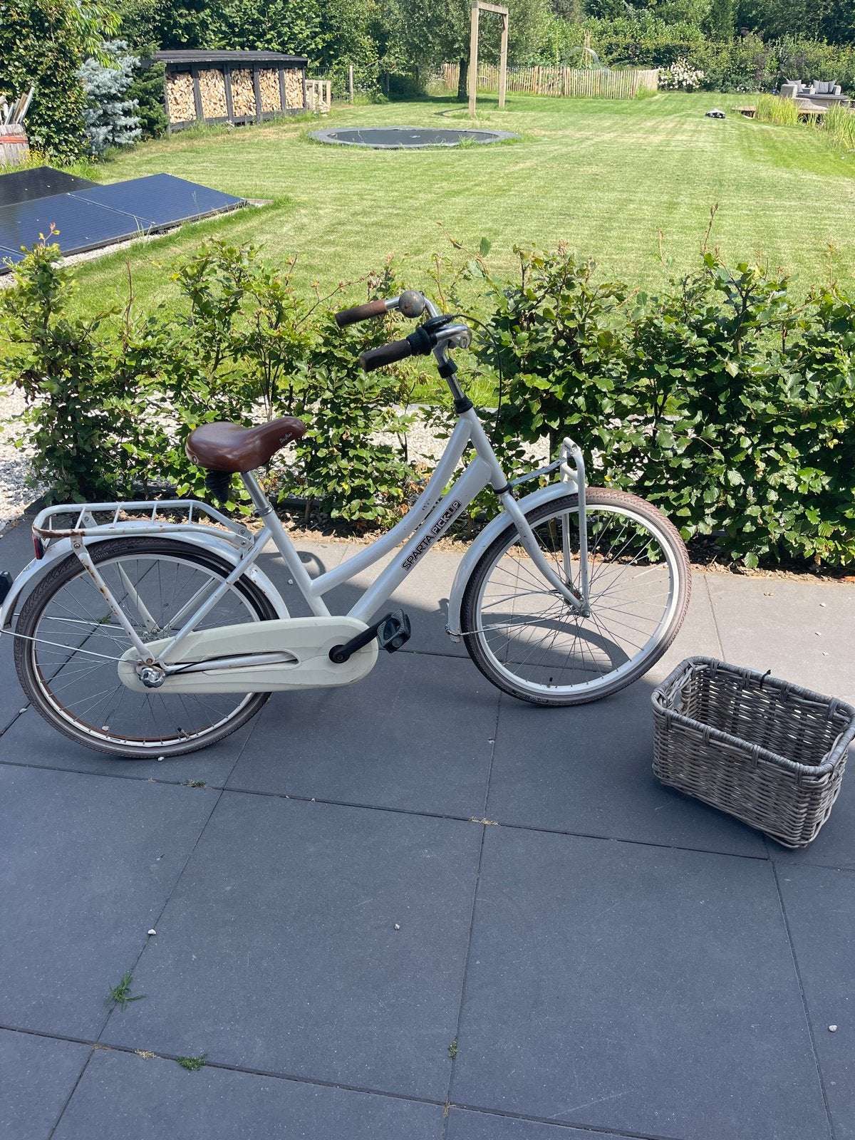 Sparta Pick-Up 24 inch kinderfiets met lekke achterband, Ophalen, Gebruikt, Terugtraprem, 20 inch of meer