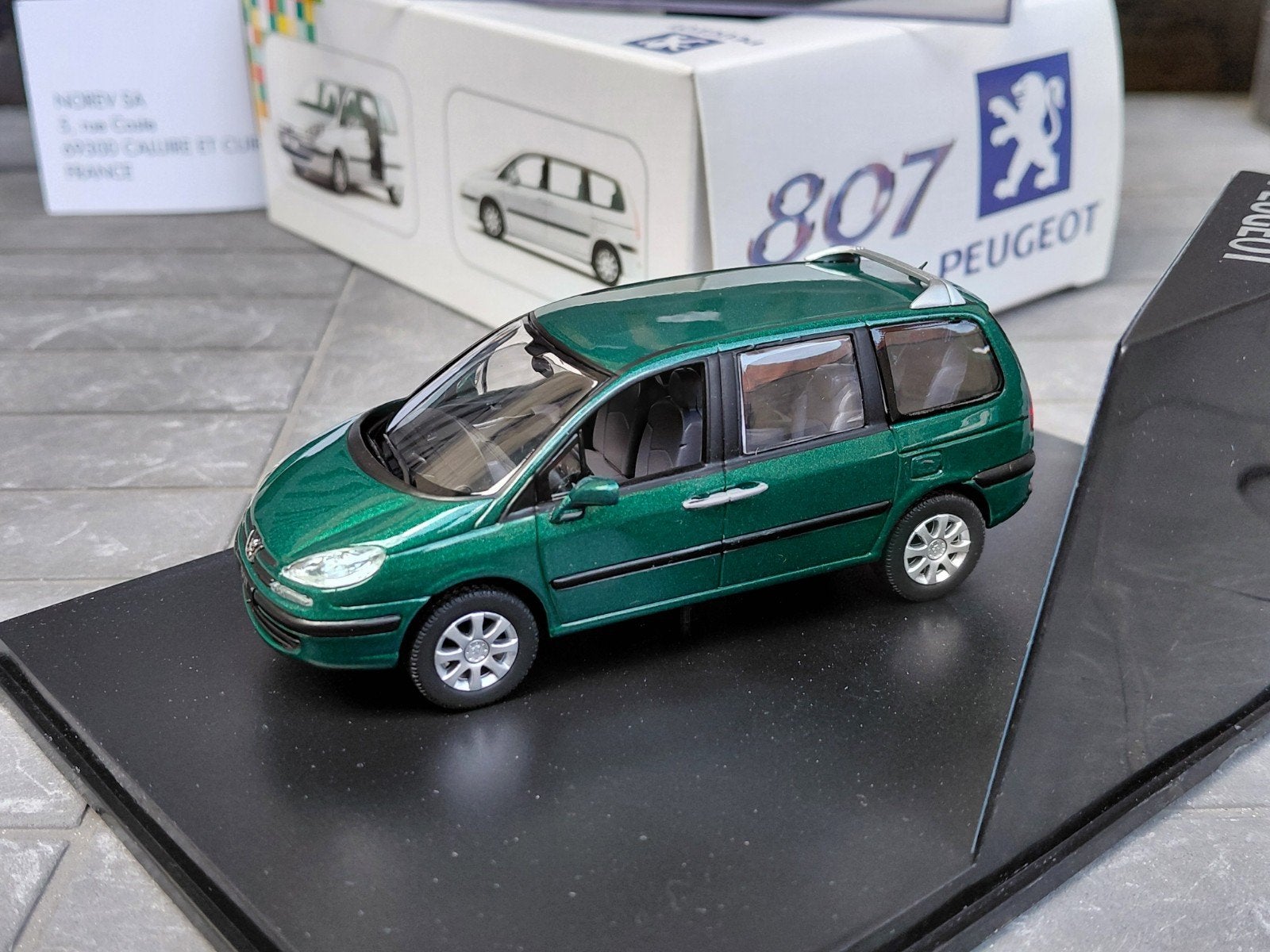Peugeot 807 phase 1 2002-2008 groen 1/43 Norev 478702 nieuw, Ophalen of Verzenden, Nieuw, Auto, Norev