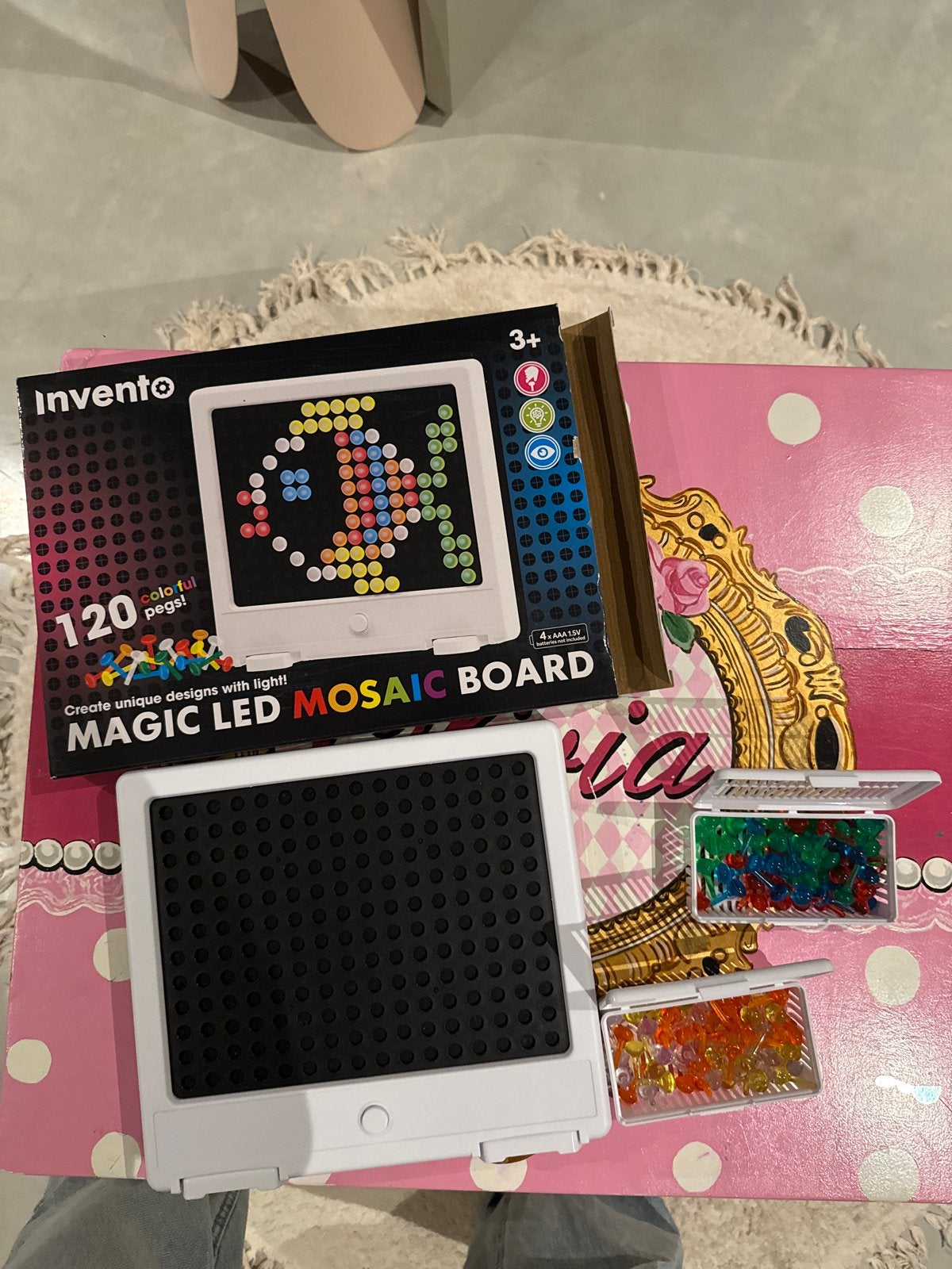 Invento Magic LED Mozaïek Bord - Creatief Speelgoed, Ophalen, Zo goed als nieuw, Knutselen, Met licht