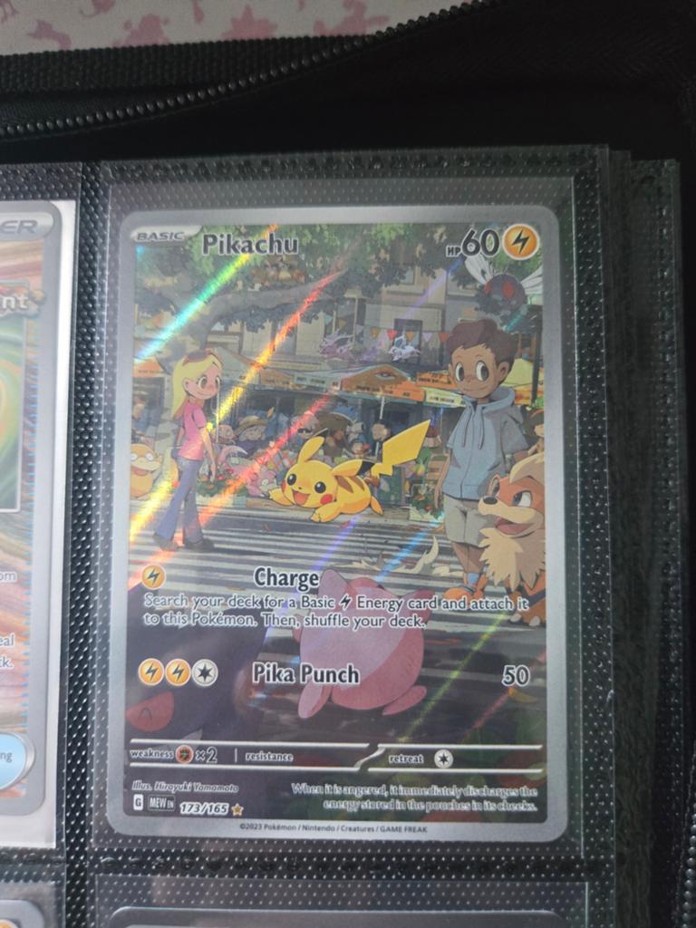 Pikachu 173/165 Mewtwo V-Union Promo Pokemon Kaart, Ophalen of Verzenden, Zo goed als nieuw, Losse kaart, Foil