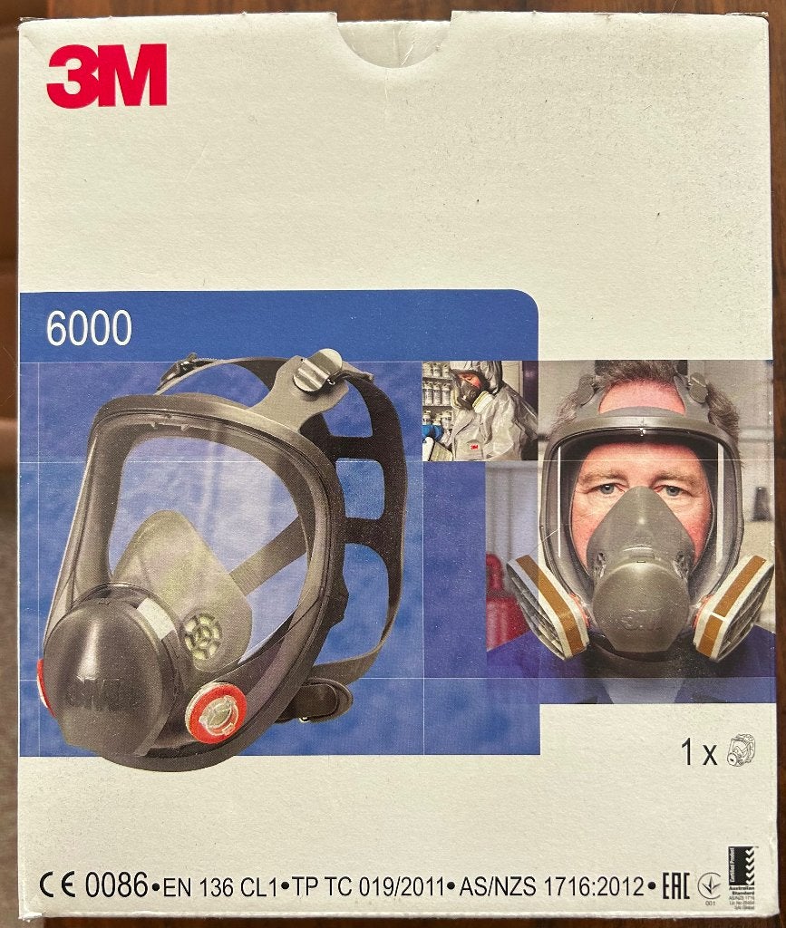 Volgelaatsmasker. Merk 3M, 6000 serie. Ongebruikt., Ophalen, Nieuw