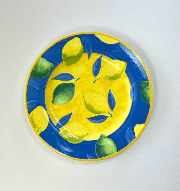 Faience ligne Hôtesse plat bord diner bord citroenen, Ophalen of Verzenden