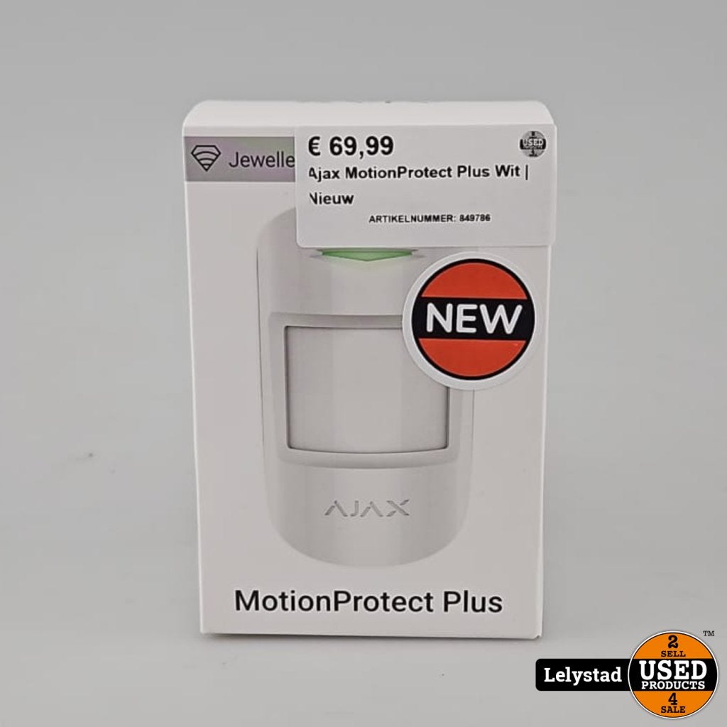 Ajax MotionProtect Plus Wit | Nieuw, Flex Ltd., Gebruikt, https://flex.com/contact-us, Nobelstraat 10, 5807 GA Oostrum LB, Limburg, Nederland