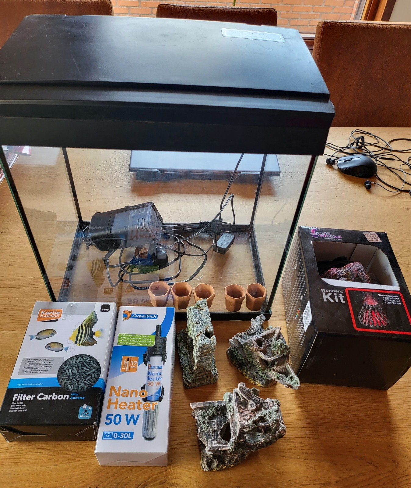 Aquarium van Superfish + complete inrichting, Ophalen of Verzenden, Inclusief toebehoren, Leeg aquarium, Superfish