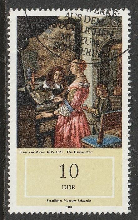 DDR 1982 2727 F von Mieris, Gest, Ophalen of Verzenden, DDR, Gestempeld