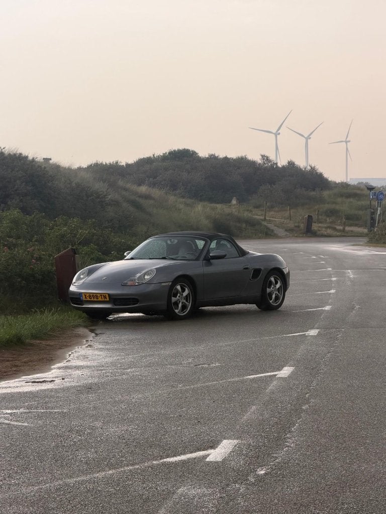 Porsche Boxster 2.7 Automaat 2001 Donkergrijs, Automaat, Achterwielaandrijving, Leder, Grijs