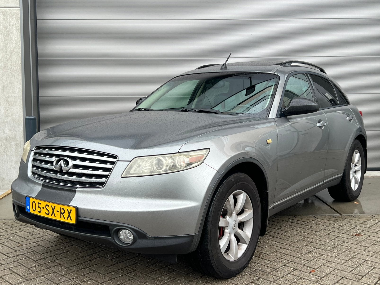 Grijze Luxe Infiniti FX 35 SUV 4X4 280PK Benzine YoungTimer!, Automaat, Bedrijf, FX-serie, Adaptive Cruise Control