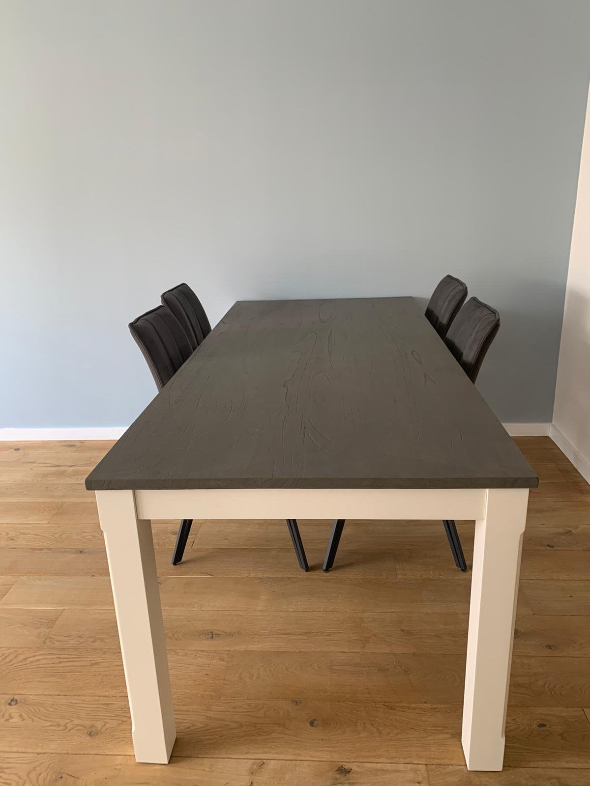 De Bommel Lakewood Greywash Eettafel + 6 stoelen, Ophalen