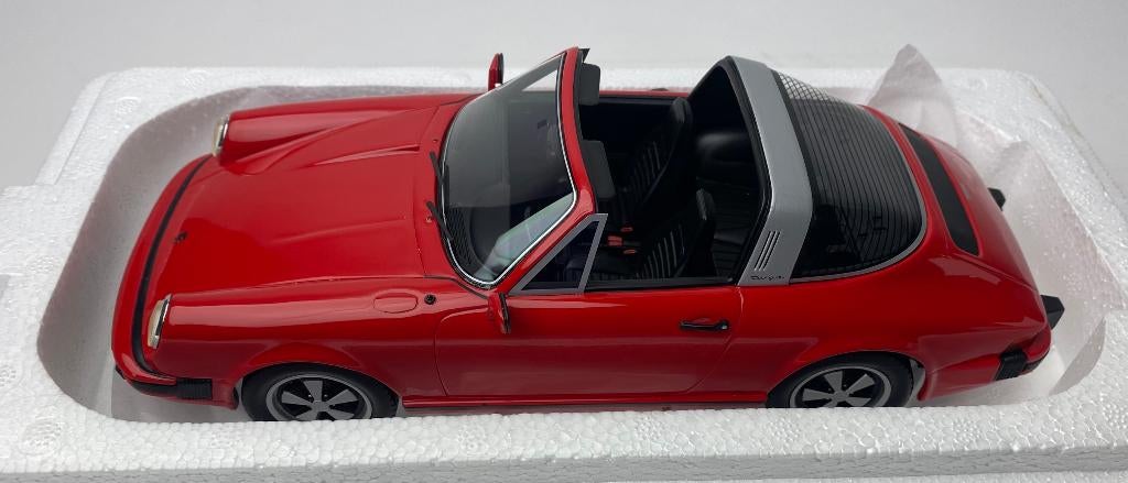 JSN Schuco Pro18 1:18 Porsche 911 Targa (1977), rood, Overige merken, -, Nieuw, Ophalen of Verzenden