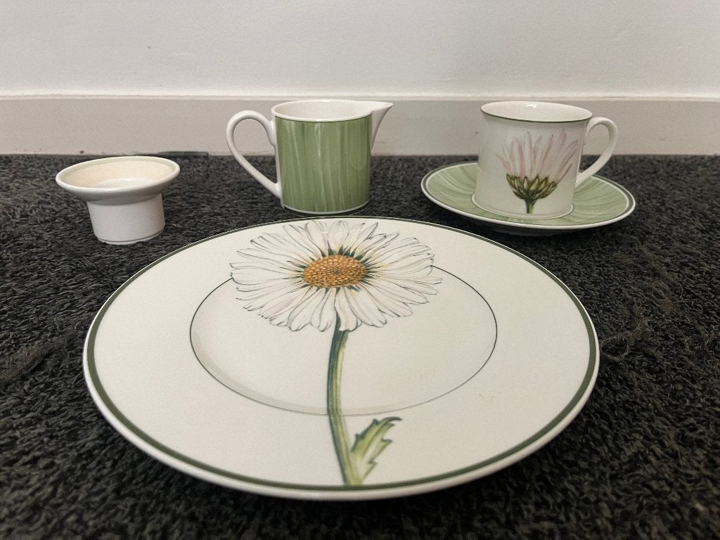 Prachtig Villeroy & Boch servies in groen/beige tinten, Ophalen