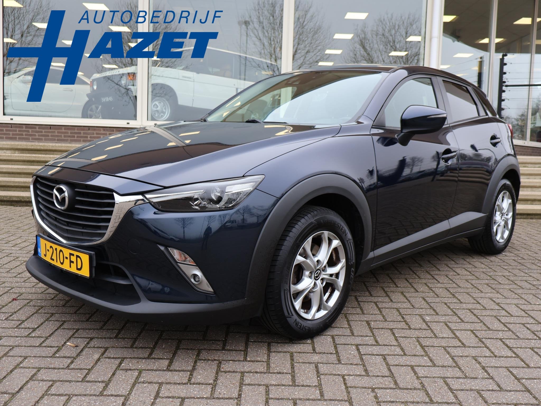 Mazda CX-3 2.0 SKYACTIV-G 120 AUT. + TREKHAAK | STOELVERW. |, Auto's, Mazda, 1998 cc, Stof, 4 cilinders, Blauw