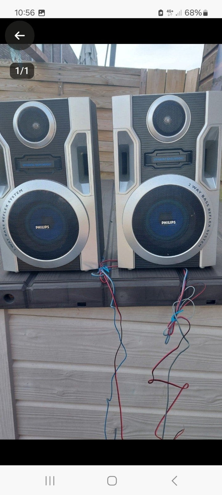Philips 2-weg Bass Reflex Systeem Speakers, Audio, Tv en Foto, Luidsprekers, Stereo speakers, Philips, Gebruikt, Ophalen of Verzenden
