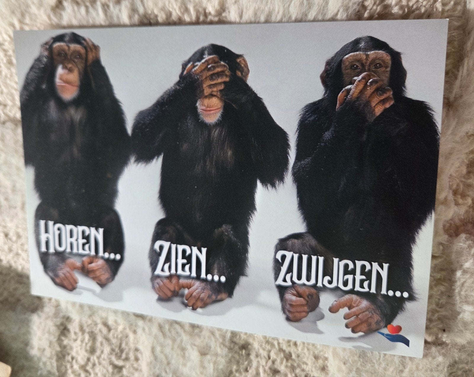 Horen, Zien, Zwijgen - Chimpansees, Verzenden, 1980 tot heden, Ongelopen, Overige thema's