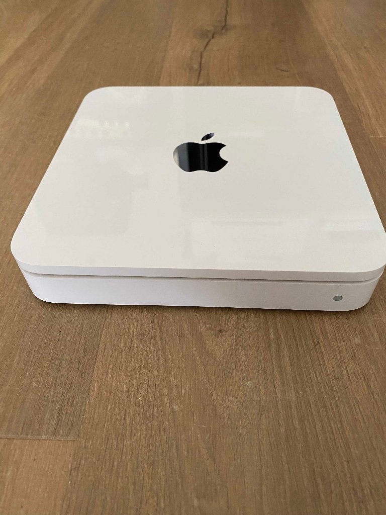 Apple A1355 Timecapsule 1Tb Wifi, Router, NAS, Printerserver, Ophalen of Verzenden, Gebruikt, Router met modem, Apple Time Capsule