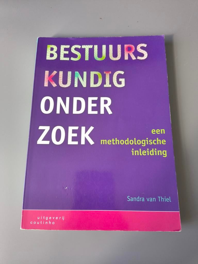 Bestuurskundig Onderzoek - Sandra van Thiel (gebruikt), Boeken, Gelezen, Sandra van Thiel, Ophalen of Verzenden, Gamma